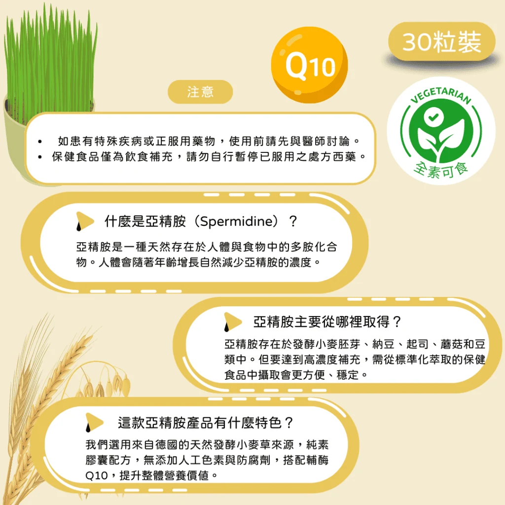如患有特殊疾病或正服用藥物,使用前請先與醫師討論。 保健食品僅為飲食補充,請勿自行暫停已服用之處方西藥。