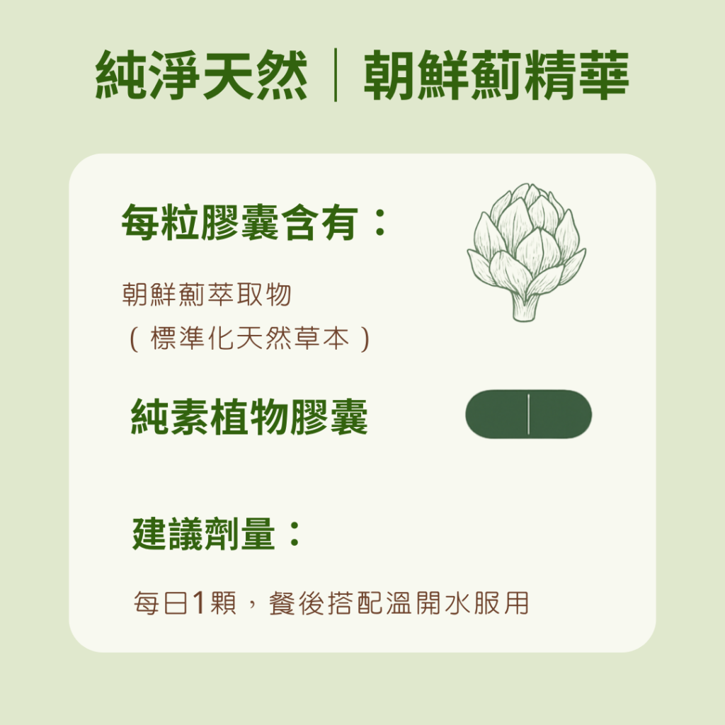 純淨天然｜朝鮮薊精華
